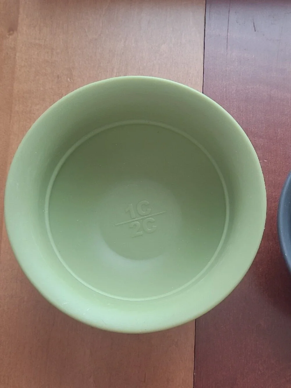 Food Network Stackable Green and Gray Measuring Nesting Mixing Bowls